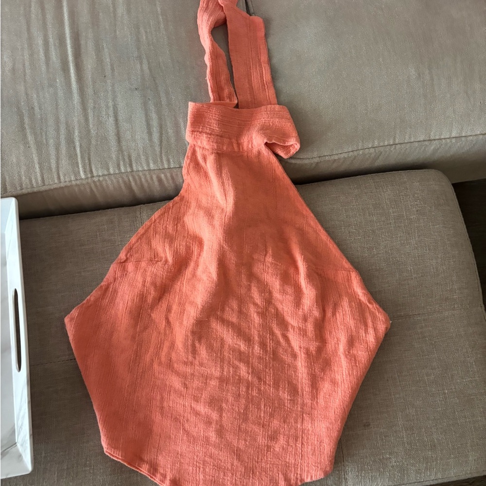 Free People Halter Tie Back Top